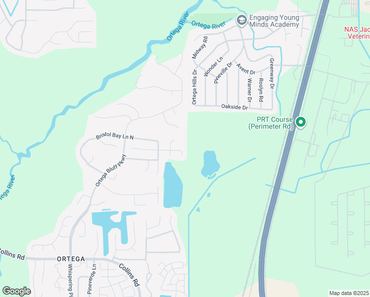 map of restaurants, bars, coffee shops, grocery stores, and more near 5331 Marsala Lane in Jacksonville