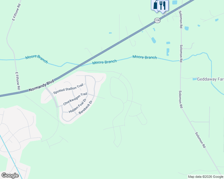 map of restaurants, bars, coffee shops, grocery stores, and more near 15252 Chuckwagon Trail in Jacksonville