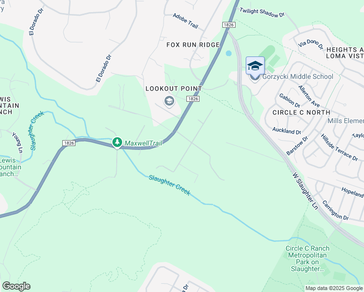 map of restaurants, bars, coffee shops, grocery stores, and more near 9735 Farm to Market Road 1826 in Austin