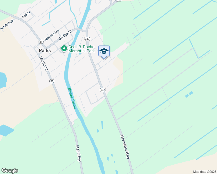 map of restaurants, bars, coffee shops, grocery stores, and more near 1015 Par Road 400 in Saint Martinville