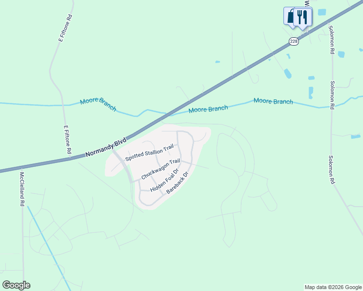 map of restaurants, bars, coffee shops, grocery stores, and more near 15253 Hidden Foal Drive in Jacksonville