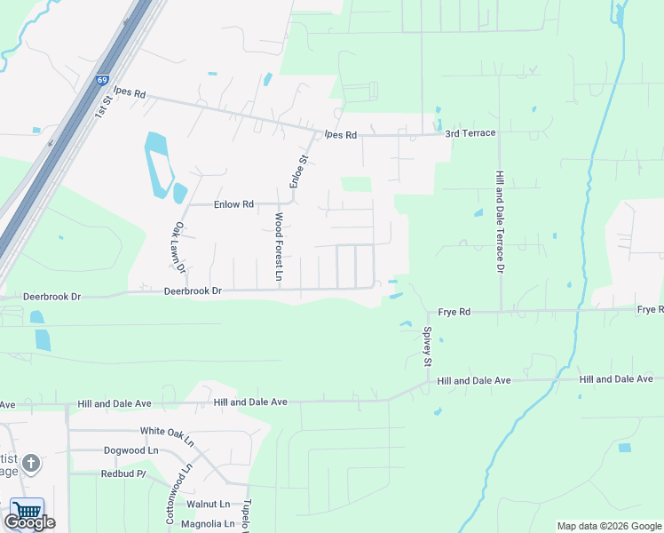 map of restaurants, bars, coffee shops, grocery stores, and more near 16160 Brettwood Lane in Splendora