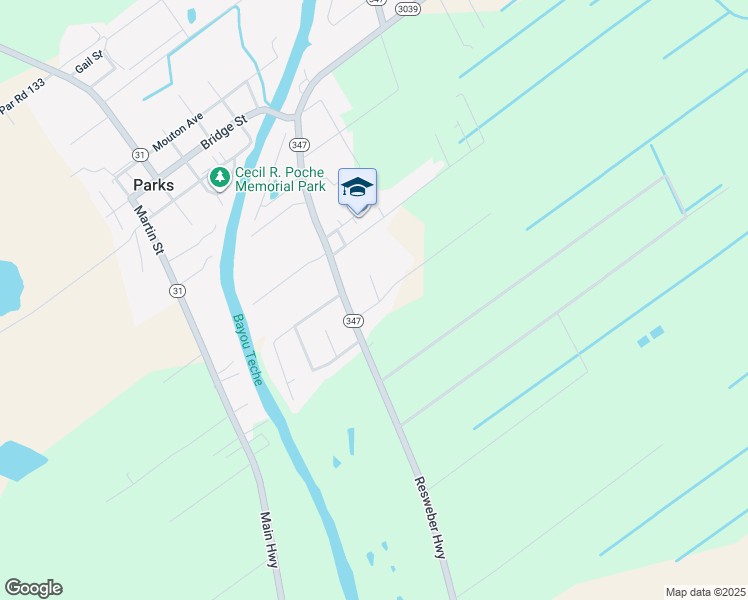 map of restaurants, bars, coffee shops, grocery stores, and more near 1015 Par Road 400 in Saint Martinville