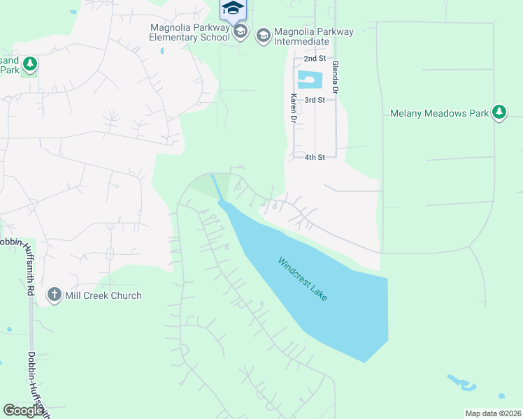 map of restaurants, bars, coffee shops, grocery stores, and more near 31810 Edgewater Drive in Magnolia