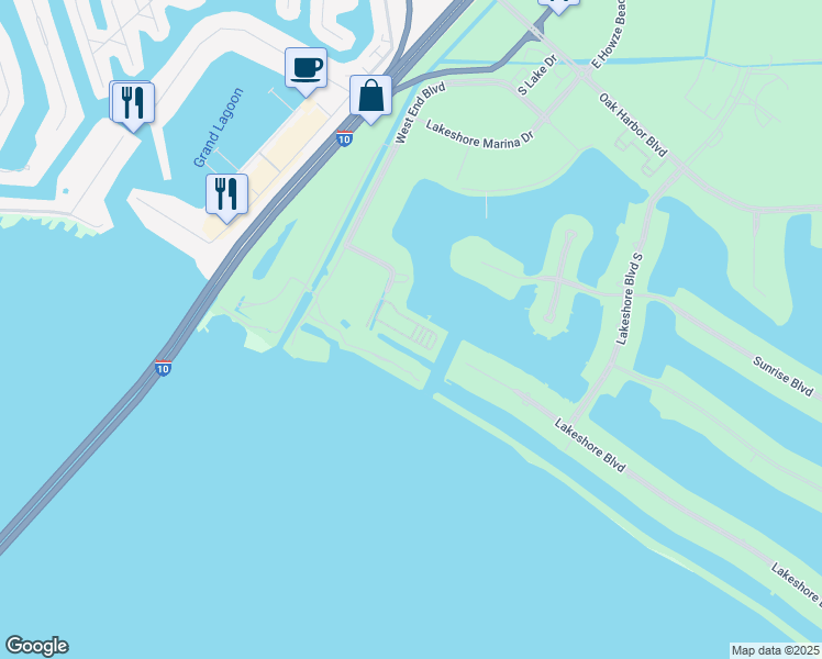 map of restaurants, bars, coffee shops, grocery stores, and more near 62200 West End Boulevard in Slidell