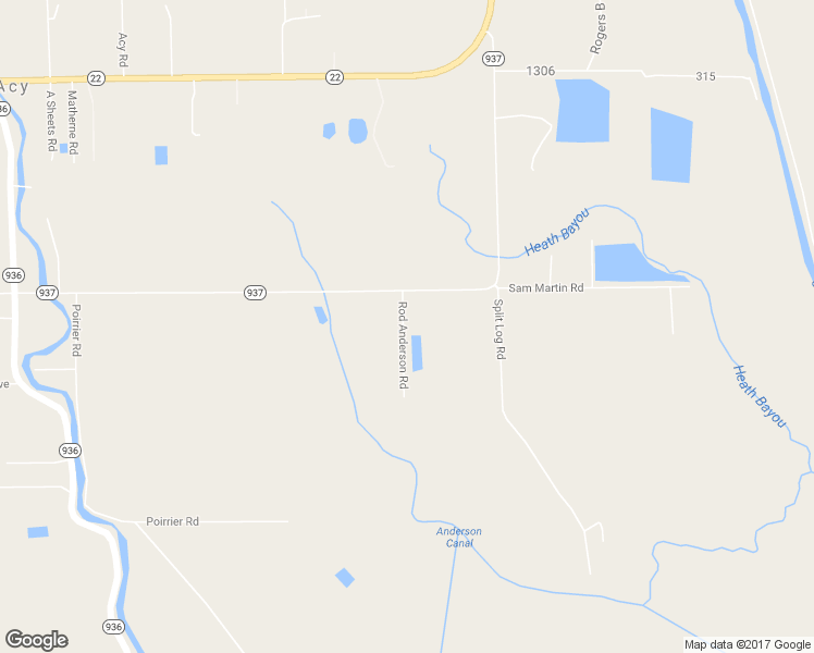map of restaurants, bars, coffee shops, grocery stores, and more near 9494 Rod Anderson Road in Saint Amant