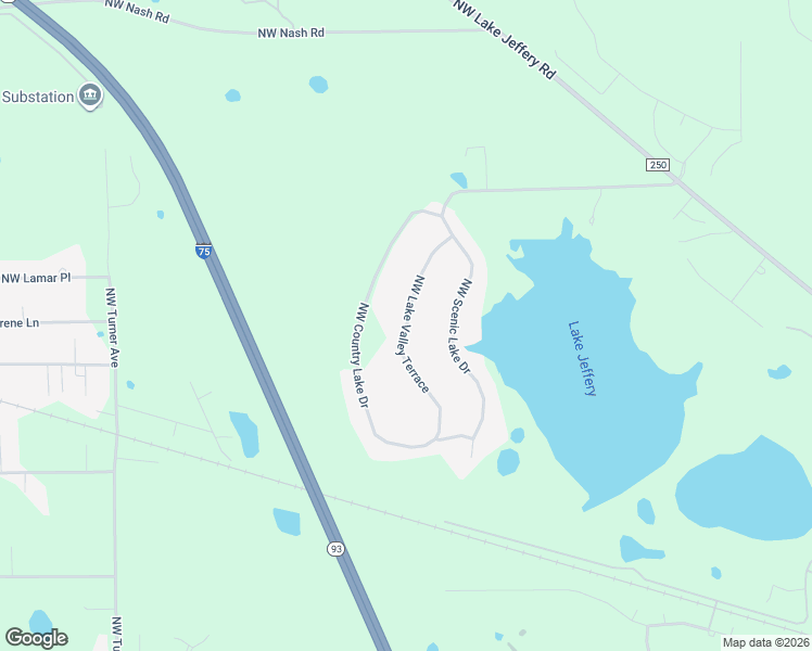 map of restaurants, bars, coffee shops, grocery stores, and more near 371 Northwest Lake Valley Terrace in Lake City