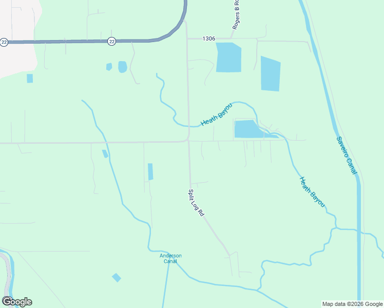 map of restaurants, bars, coffee shops, grocery stores, and more near 9542 Split Log Road in Saint Amant