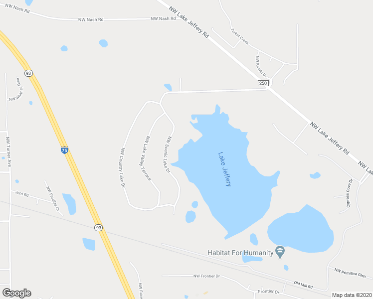 map of restaurants, bars, coffee shops, grocery stores, and more near 942 Northwest Scenic Lake Drive in Lake City