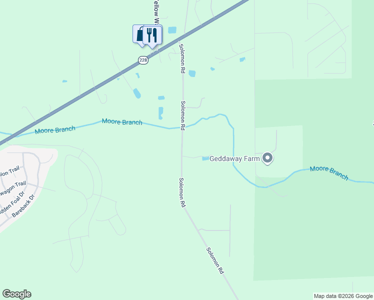 map of restaurants, bars, coffee shops, grocery stores, and more near 14699 Moore Branch Road in Jacksonville