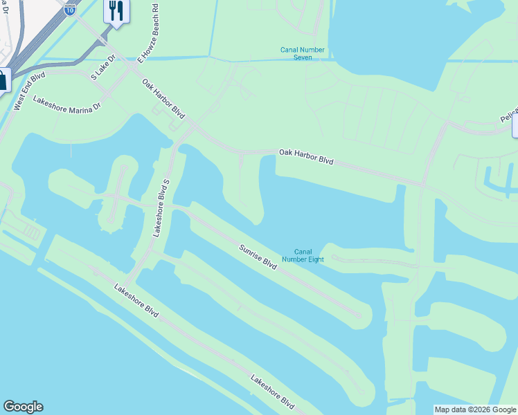 map of restaurants, bars, coffee shops, grocery stores, and more near 3041 Sunrise Boulevard in Slidell