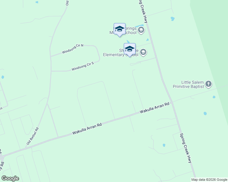 map of restaurants, bars, coffee shops, grocery stores, and more near 230 Martin Farms Road in Crawfordville