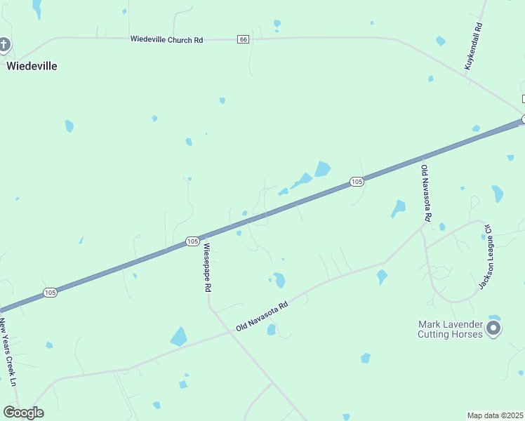 map of restaurants, bars, coffee shops, grocery stores, and more near 6087 Texas 105 in Brenham