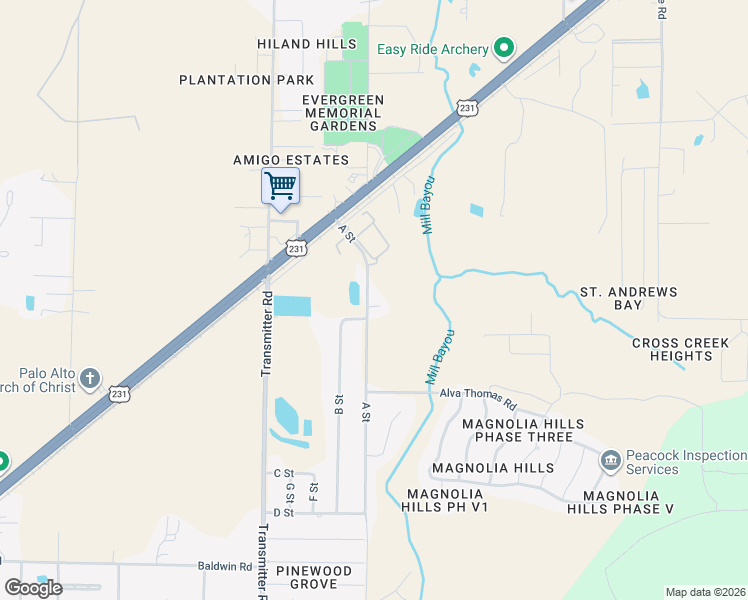 map of restaurants, bars, coffee shops, grocery stores, and more near in Bay County