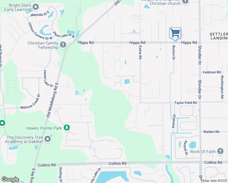 map of restaurants, bars, coffee shops, grocery stores, and more near 7247 Michael Terrace in Jacksonville