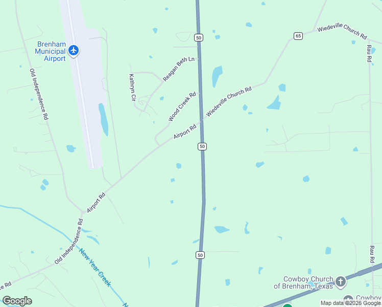 map of restaurants, bars, coffee shops, grocery stores, and more near 2830 Airport Road in Brenham