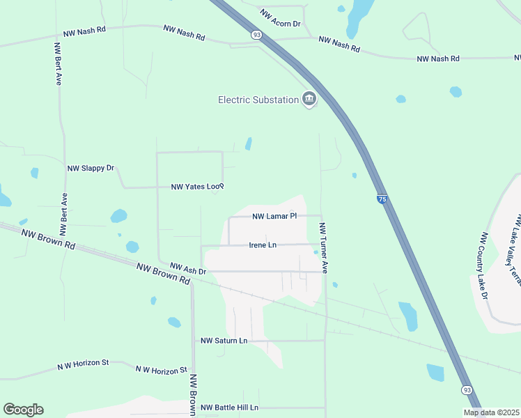 map of restaurants, bars, coffee shops, grocery stores, and more near 303 Northwest Lamar Place in Lake City