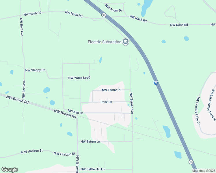 map of restaurants, bars, coffee shops, grocery stores, and more near 303 Northwest Lamar Place in Lake City