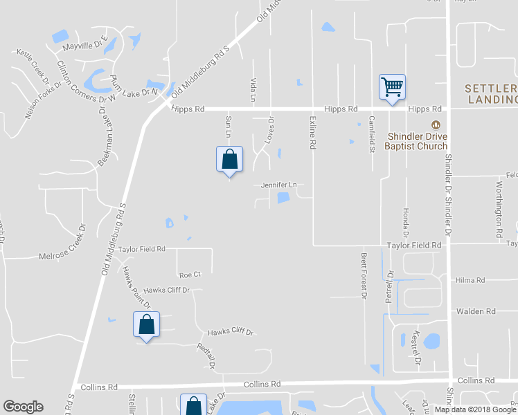 map of restaurants, bars, coffee shops, grocery stores, and more near 7247 Michael Terrace in Jacksonville