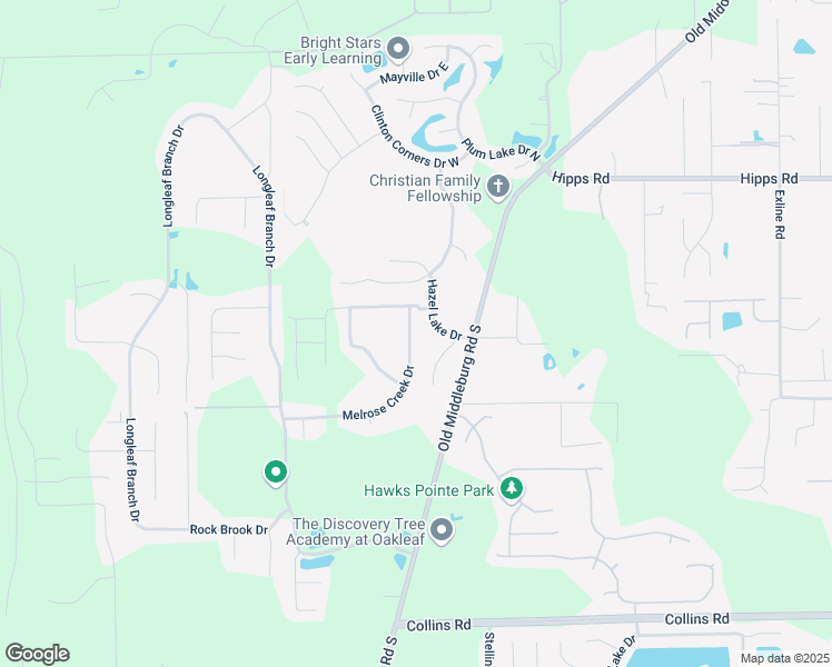 map of restaurants, bars, coffee shops, grocery stores, and more near 9856 Melrose Creek Drive in Jacksonville