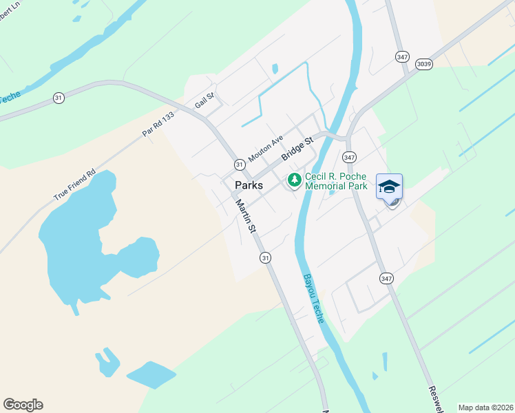 map of restaurants, bars, coffee shops, grocery stores, and more near 1008 Perioux in Saint Martinville