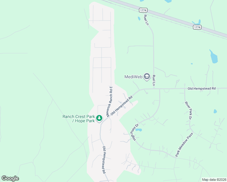 map of restaurants, bars, coffee shops, grocery stores, and more near 18855 Maverick Ranch Road West in Magnolia