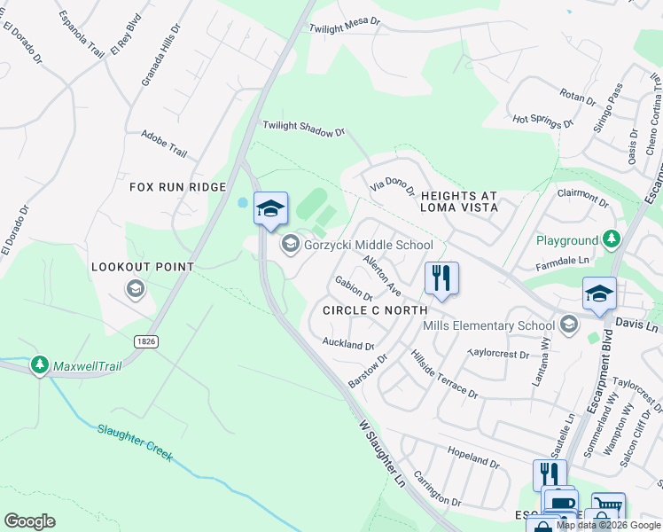 map of restaurants, bars, coffee shops, grocery stores, and more near 9012 Colberg Drive in Austin