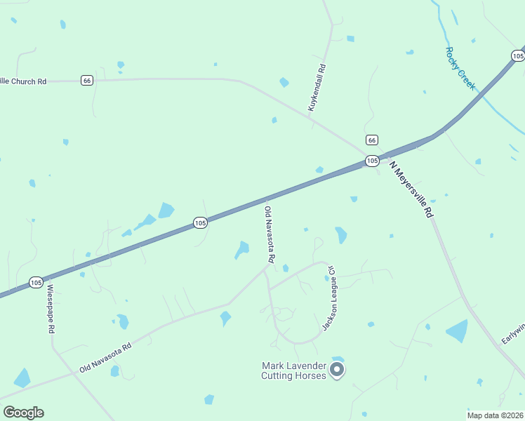 map of restaurants, bars, coffee shops, grocery stores, and more near 6969-6999 Texas 105 in Brenham