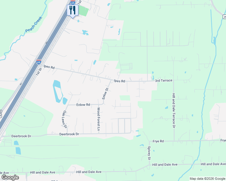 map of restaurants, bars, coffee shops, grocery stores, and more near 15905 Enloe Street in Splendora