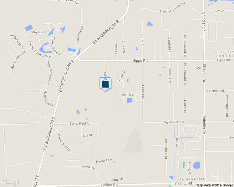 map of restaurants, bars, coffee shops, grocery stores, and more near 9191 Jennifer Lane in Jacksonville