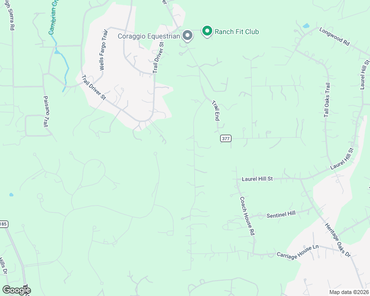 map of restaurants, bars, coffee shops, grocery stores, and more near 301 Sundown Ridge in Austin