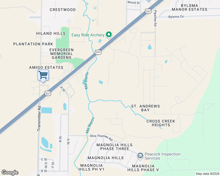 map of restaurants, bars, coffee shops, grocery stores, and more near 3930 Maynard Drive in Panama City