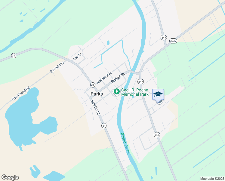 map of restaurants, bars, coffee shops, grocery stores, and more near 1019 Periou Street in Parks