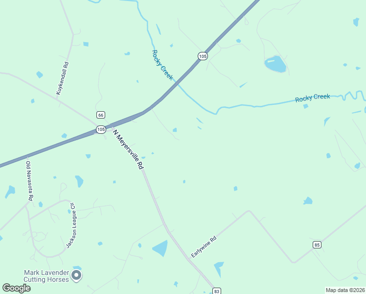 map of restaurants, bars, coffee shops, grocery stores, and more near 7300 Texas 105 in Brenham