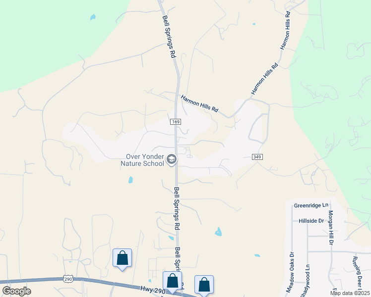 map of restaurants, bars, coffee shops, grocery stores, and more near 4909 Bell Springs Road in Dripping Springs