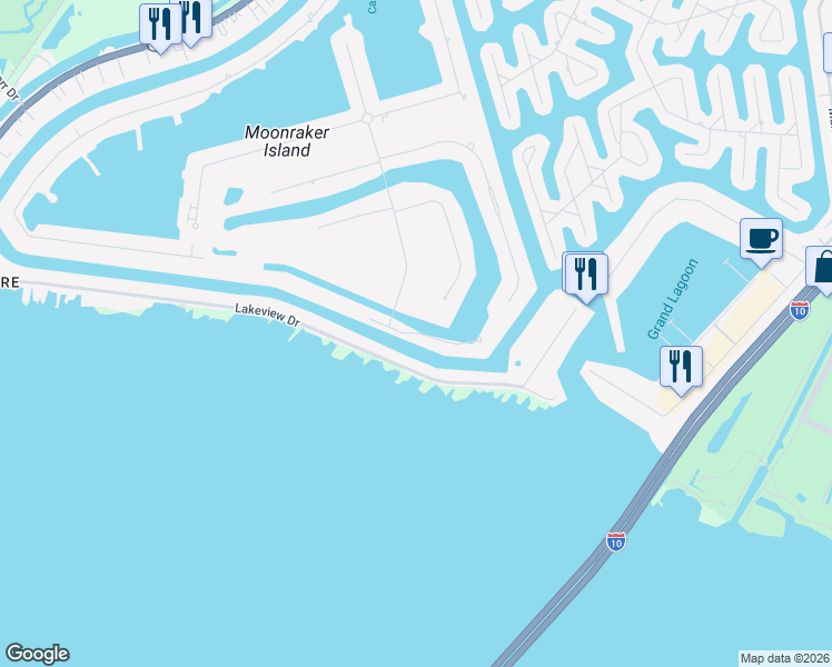 map of restaurants, bars, coffee shops, grocery stores, and more near 1413 Clipper Island Road in Slidell