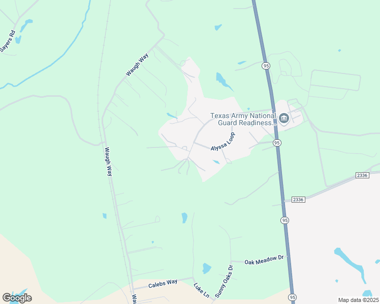 map of restaurants, bars, coffee shops, grocery stores, and more near 103 Finch in Bastrop