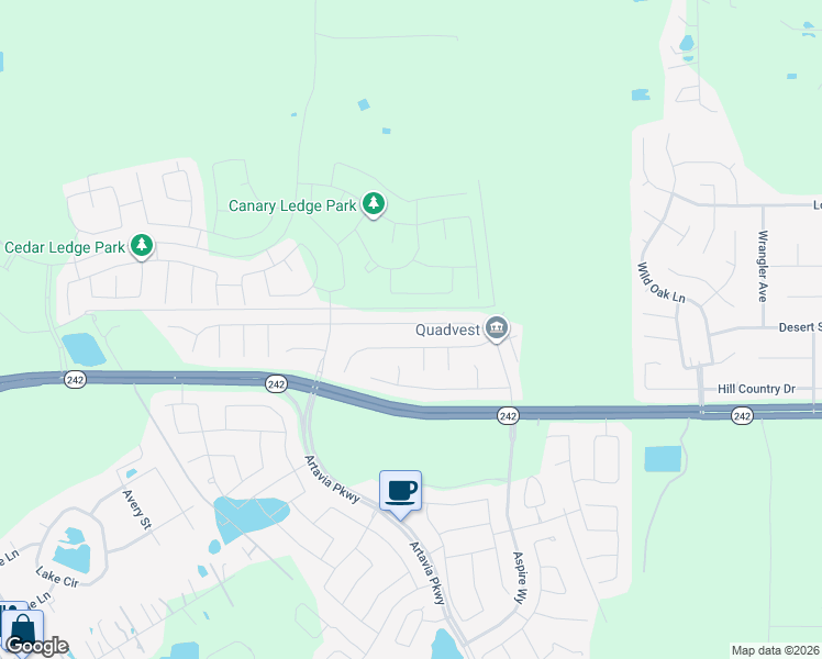 map of restaurants, bars, coffee shops, grocery stores, and more near 16360 River Fall Court in Conroe