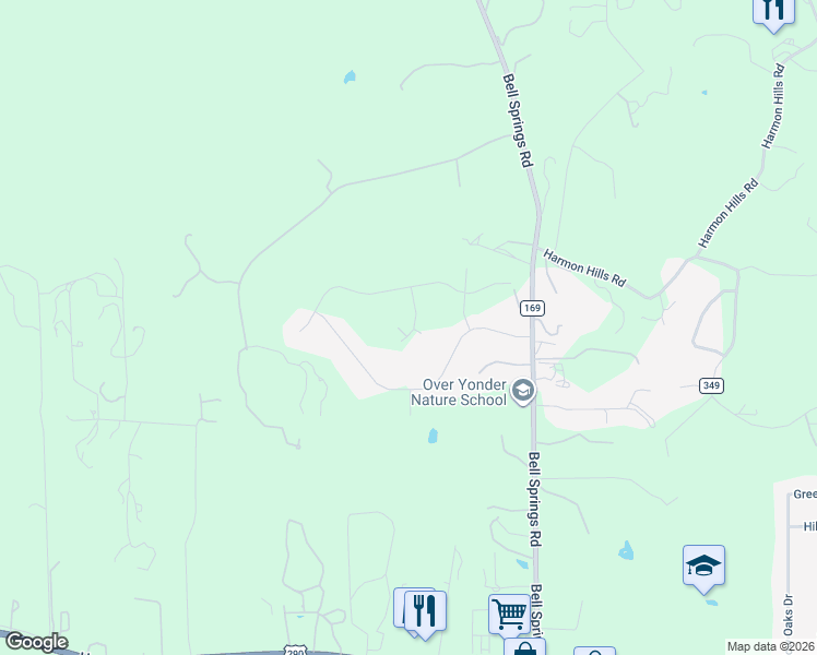 map of restaurants, bars, coffee shops, grocery stores, and more near 4900 Bell Springs Road in Dripping Springs