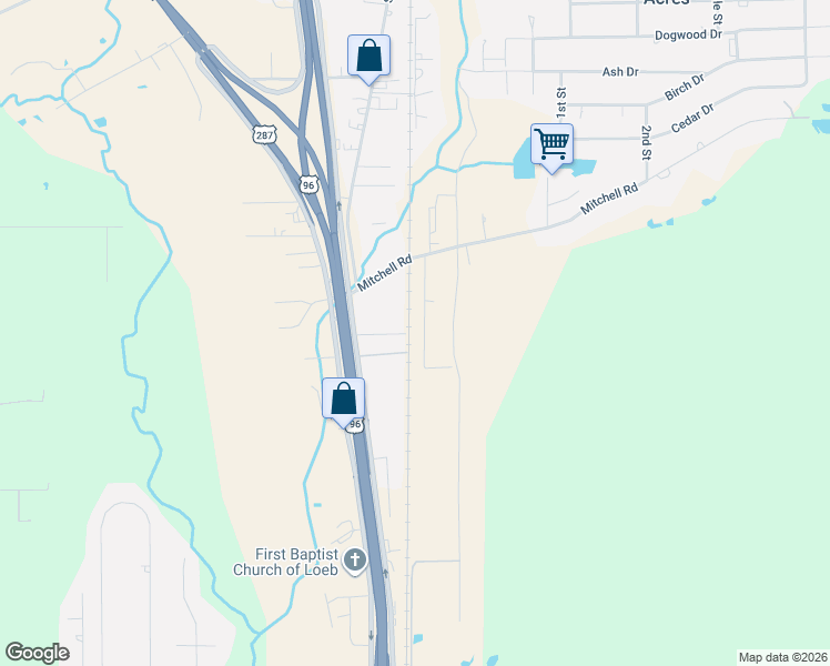 map of restaurants, bars, coffee shops, grocery stores, and more near 9977 Golden Lane in Lumberton