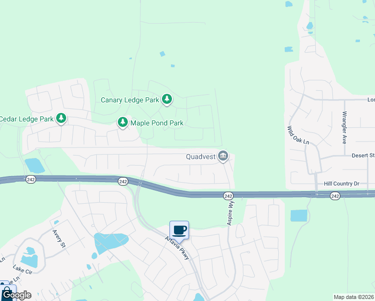 map of restaurants, bars, coffee shops, grocery stores, and more near 16287 Sun View Lane in Conroe