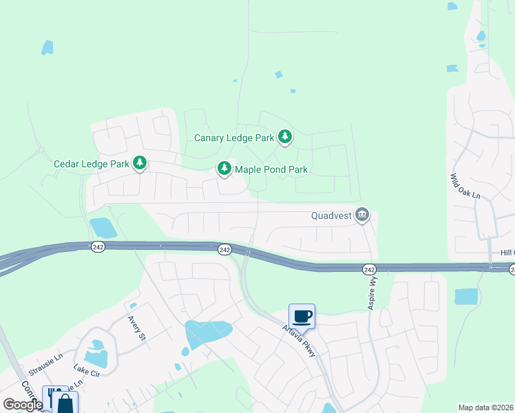 map of restaurants, bars, coffee shops, grocery stores, and more near 16196 Summerset Estates Boulevard in Conroe