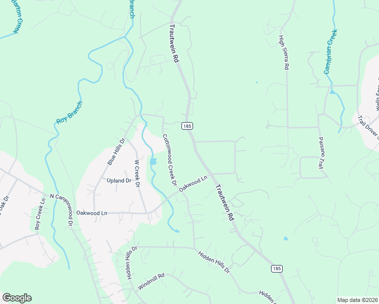 map of restaurants, bars, coffee shops, grocery stores, and more near 13300 Trautwein Road in Austin