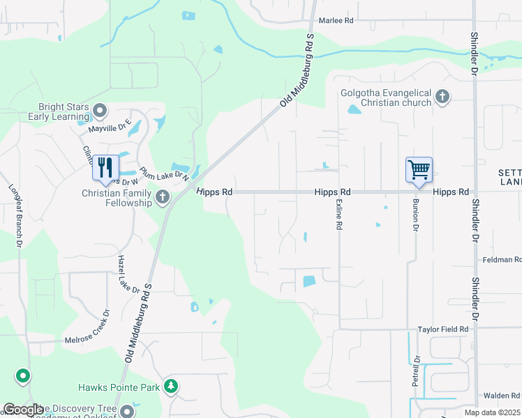 map of restaurants, bars, coffee shops, grocery stores, and more near 7135 Sun Lane in Jacksonville