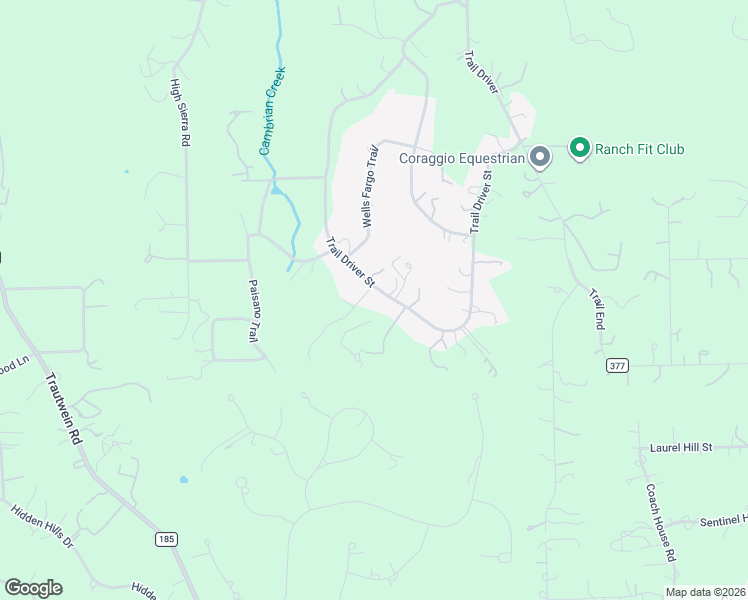 map of restaurants, bars, coffee shops, grocery stores, and more near 13423 Trail Driver Street in Austin