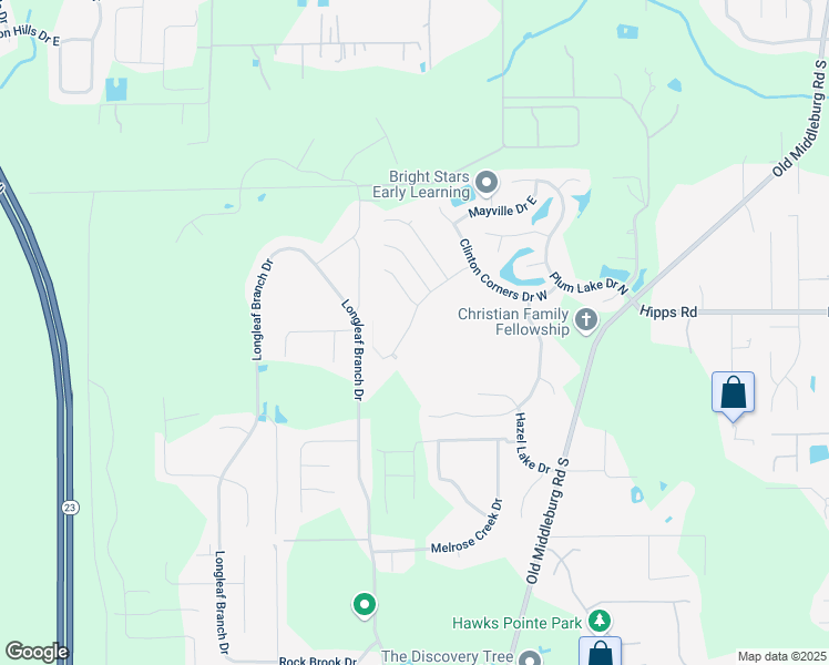 map of restaurants, bars, coffee shops, grocery stores, and more near 9772 Nelson Forks Drive in Jacksonville