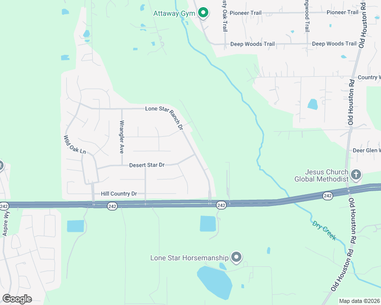 map of restaurants, bars, coffee shops, grocery stores, and more near 16296 Lone Star Ranch Drive in Conroe