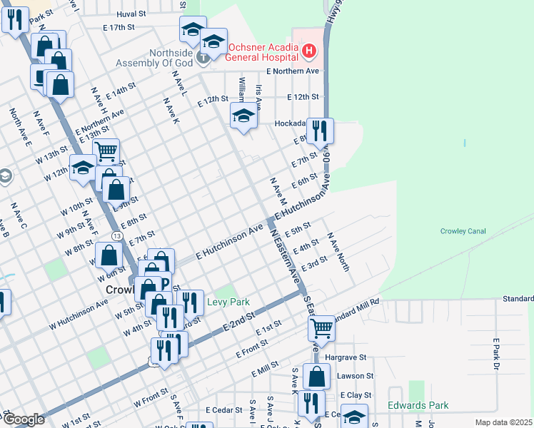 North Eastern Avenue, Crowley LA Walk Score