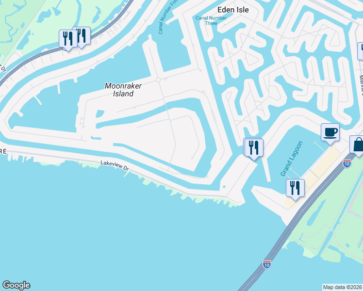 map of restaurants, bars, coffee shops, grocery stores, and more near 1246 Cutter Cove in Slidell