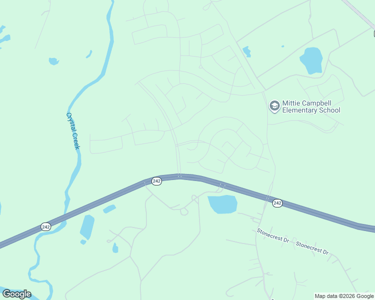 map of restaurants, bars, coffee shops, grocery stores, and more near 13070 Texas 242 in Conroe